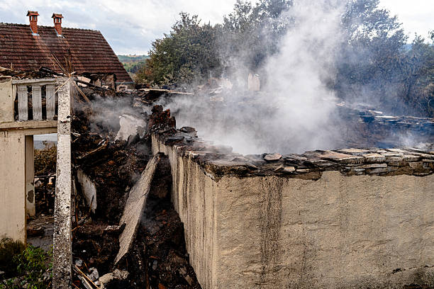 Professional Fire Damage Removal technician working in Woodstock, VA